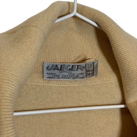 Jaeger pullover sweater yellow women's size S - Picture 3 of 3